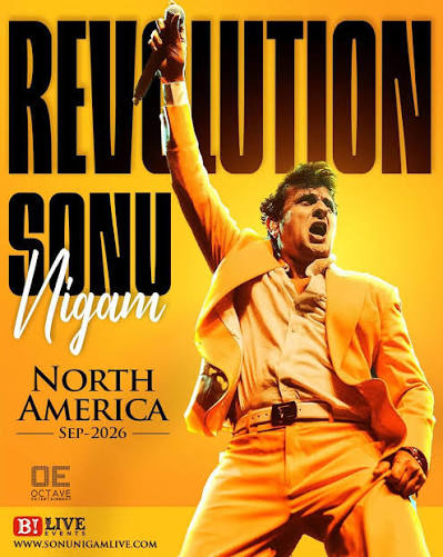 Sonu Nigam 2026 tour poster